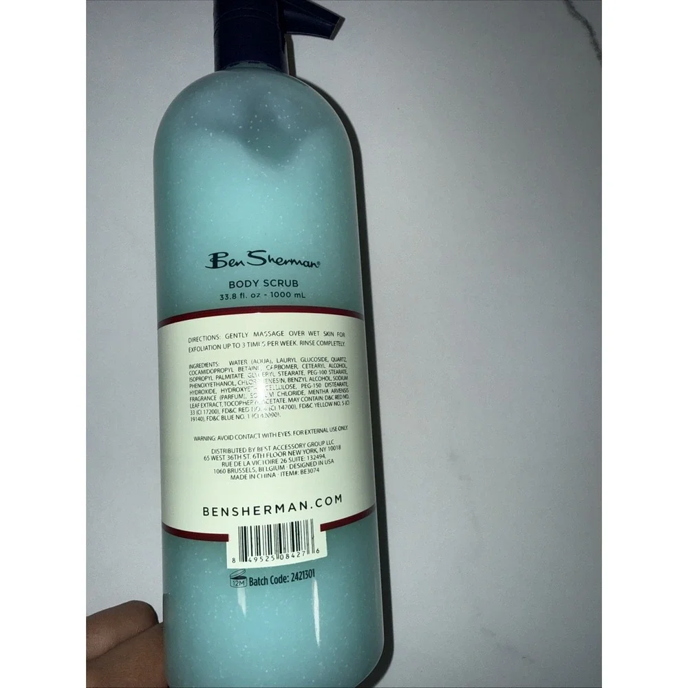 Ben Sherman Exfoliating Mens Body Scrub Renew Sea Salt +Vitamin E‎